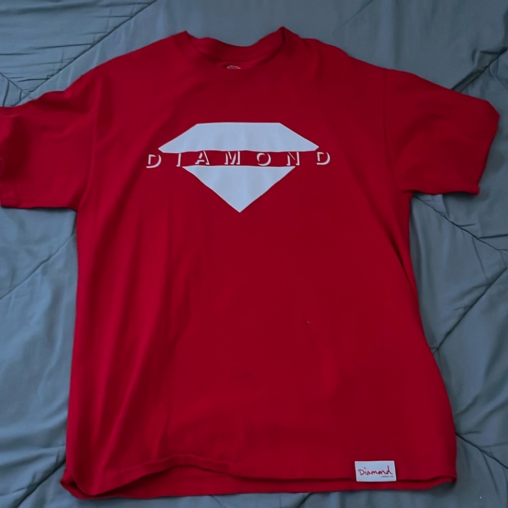 Diamond Supply Co T-Shirt red